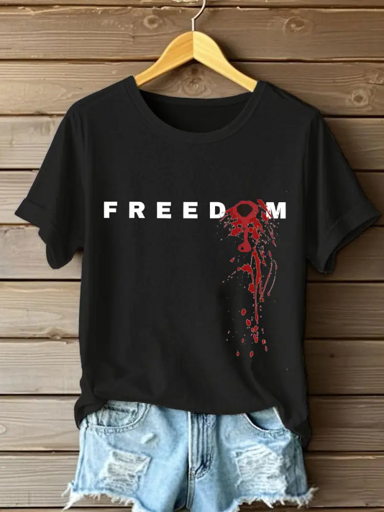 Women’s FREEDOM T-shirt Black / S