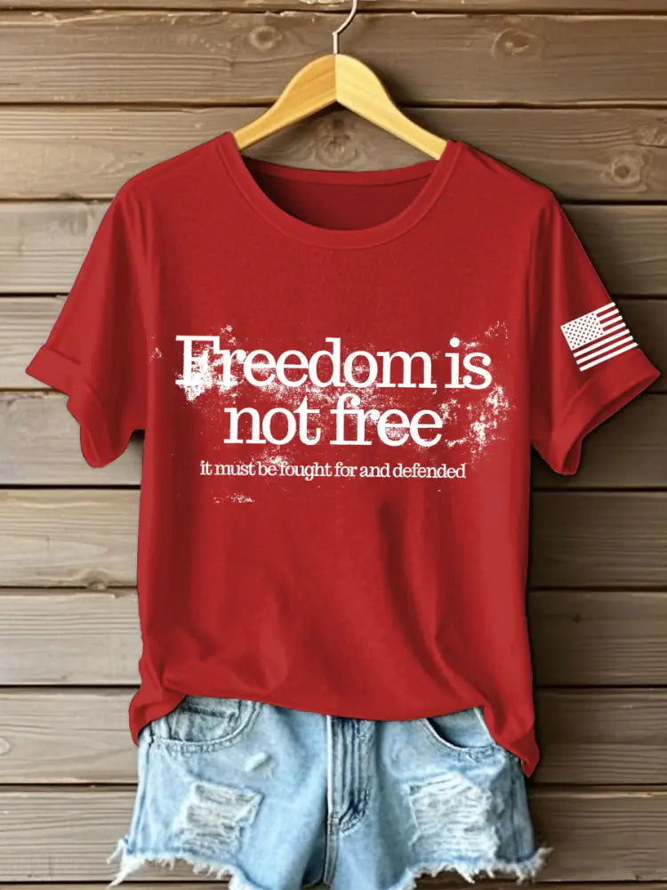 Women’s FREEDOM T-shirt Red / S
