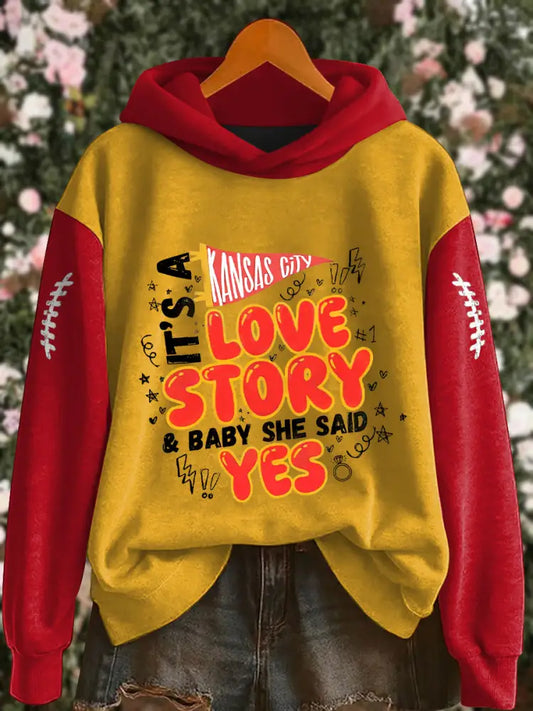 Women’s gym teacher and English teacher love story hooded sweatshirt As picture / S