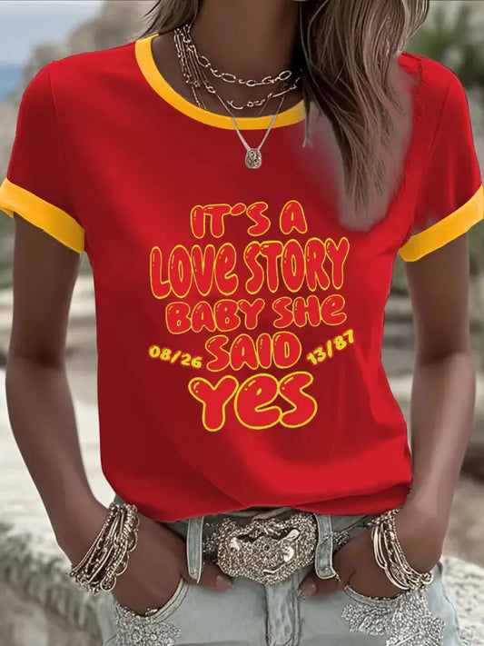 Women’s Gym Teacher and English Teacher Love Story T Shirt Red / S