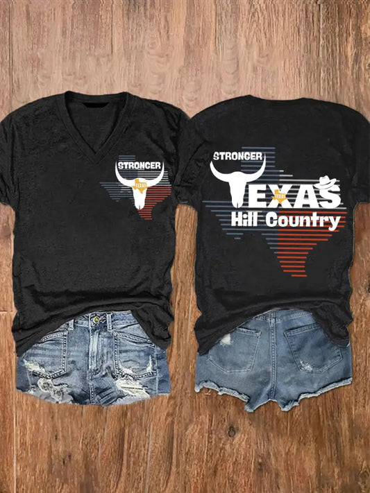 Women’s Hill Country Taxas STrong Short Sleeve T-Shirt Black / S