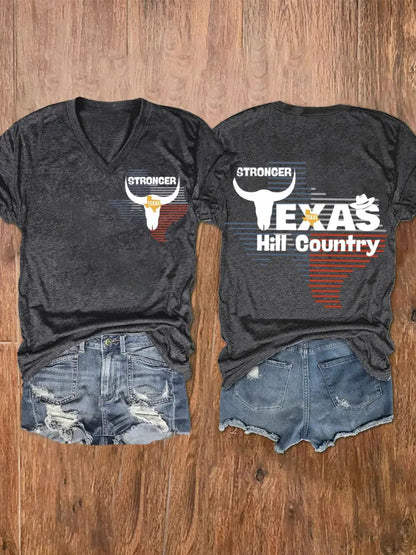 Women’s Hill Country Taxas STrong Short Sleeve T-Shirt Dark Gray / S