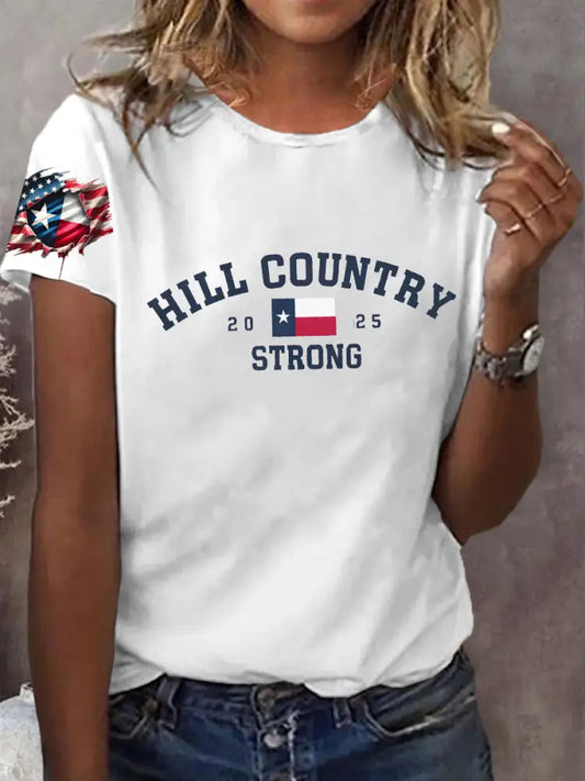 Women’s Hill Country Taxas STrong Short Sleeve T-Shirt White / S