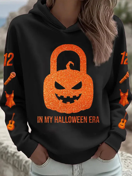 Women’s In My Halloween Era Sweatshirt Black / S