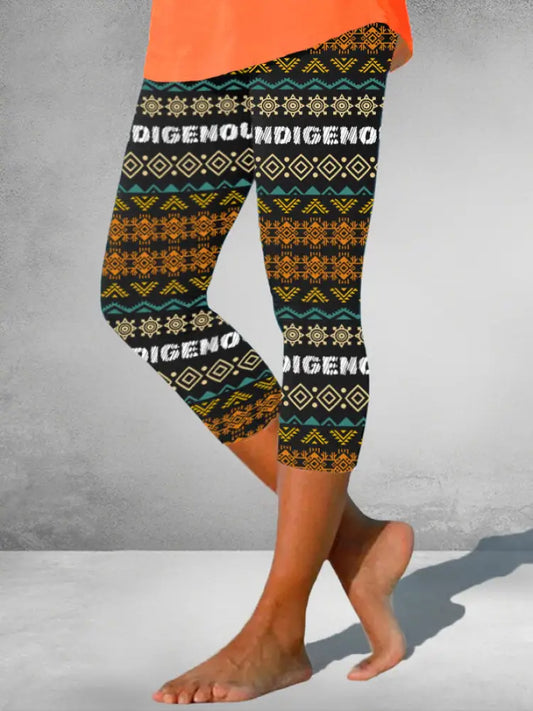 Women’s Indigenous geometric print leggings As picture / S