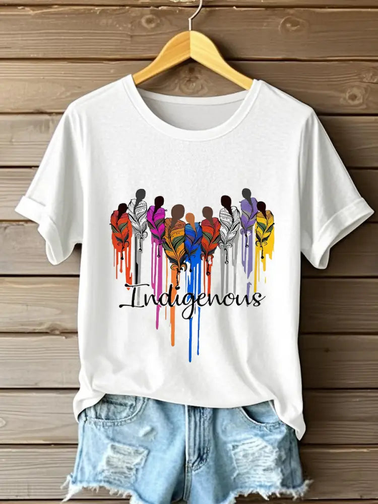 Women’s Indigenous Peoples T-shirt White / S