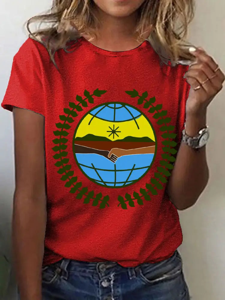 Women’s International Day of the World’s Indigenous People T-shirts Red / S