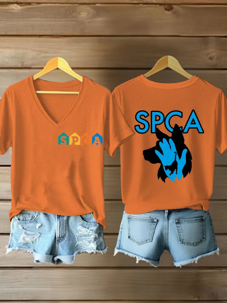 Women’s Iron On Short Sleeve T-Shirts Orange / S
