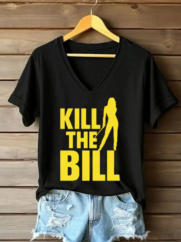 Women’s Kill The Bill 8647 FDT Printed T-Shirt Black / S