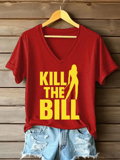 Women’s Kill The Bill 8647 FDT Printed T-Shirt Red / S