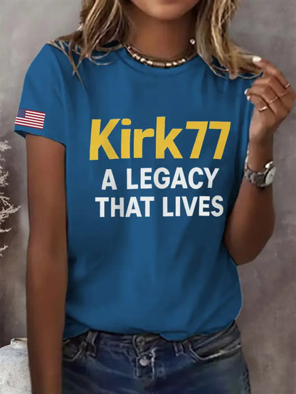 Women’s Kirk77 A Legacy That Lives T-shirt Blue / S