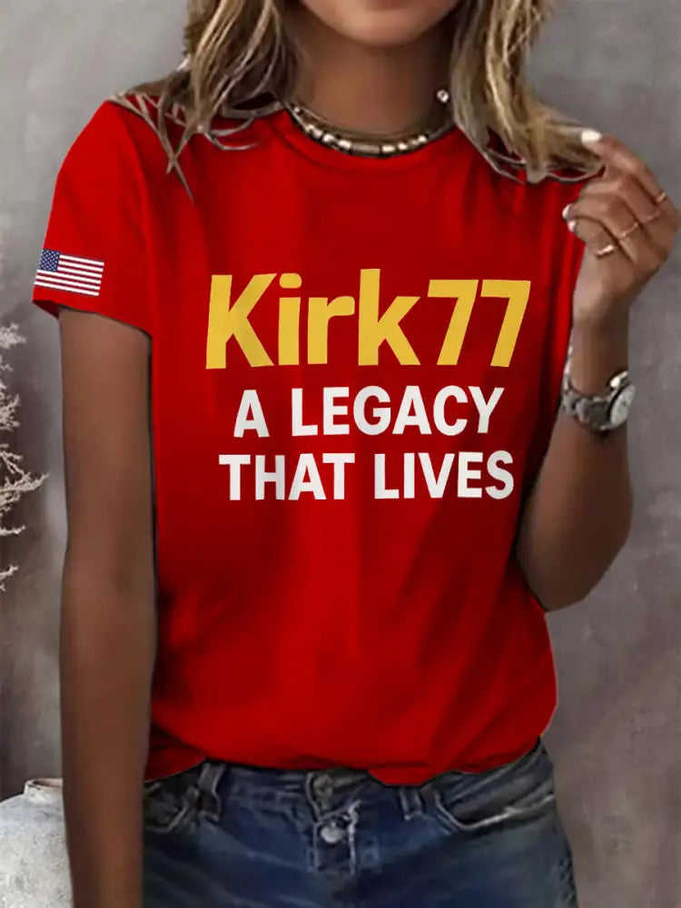 Women’s Kirk77 A Legacy That Lives T-shirt Pure Red / S