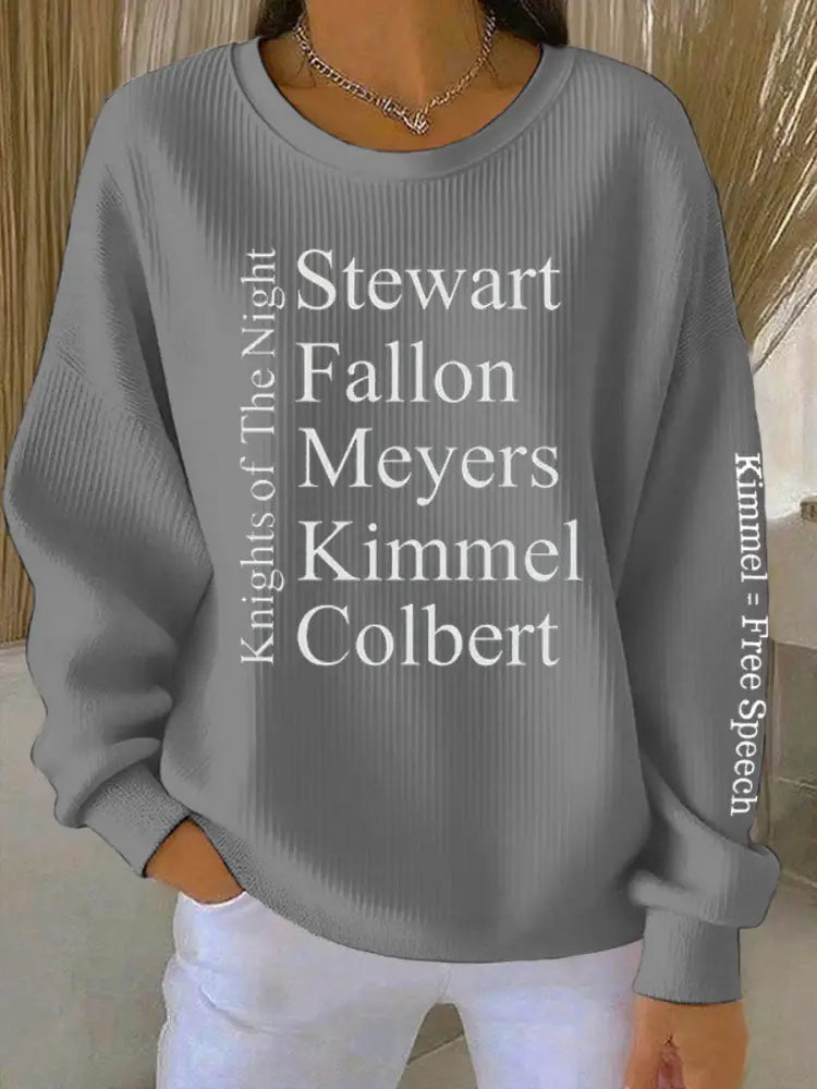 Women’s Knights Of The Night Printed Tops Gray / S