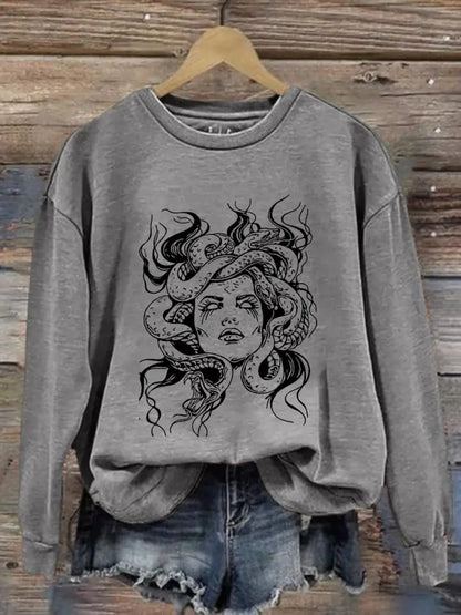 Women’s Medusa sweatshirt Light Gray / S