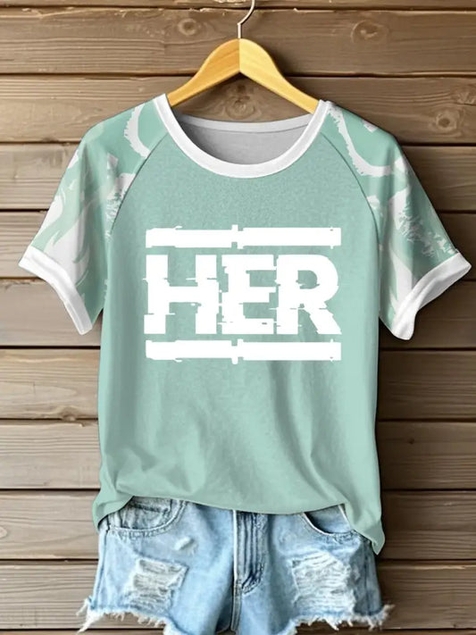 Women’s Mint Green Sneaker Fan ’HER’ T-shirts Mint Green / S