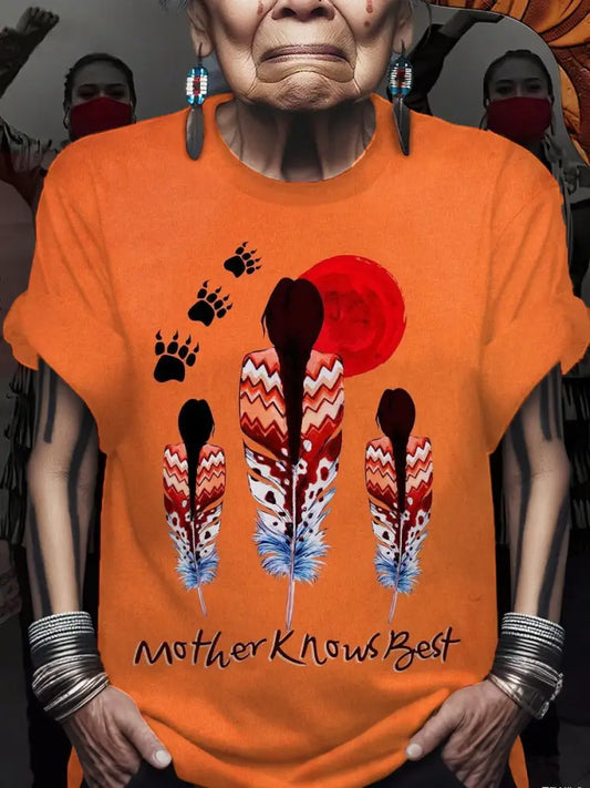 Women’s mother knows best T-shirts Orange / S