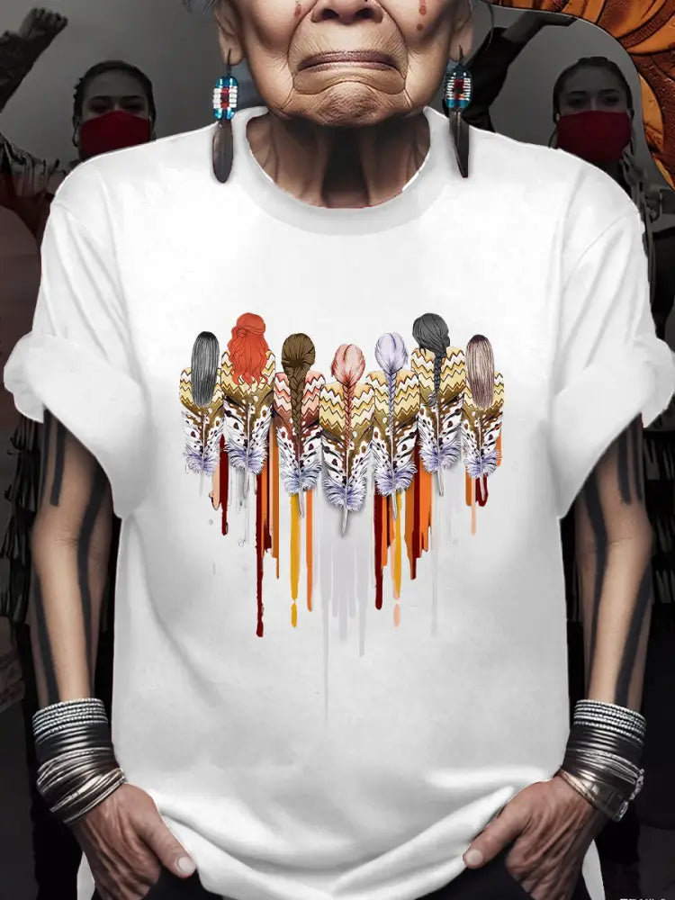 Women’s Native American MMIW T-shirts White / S