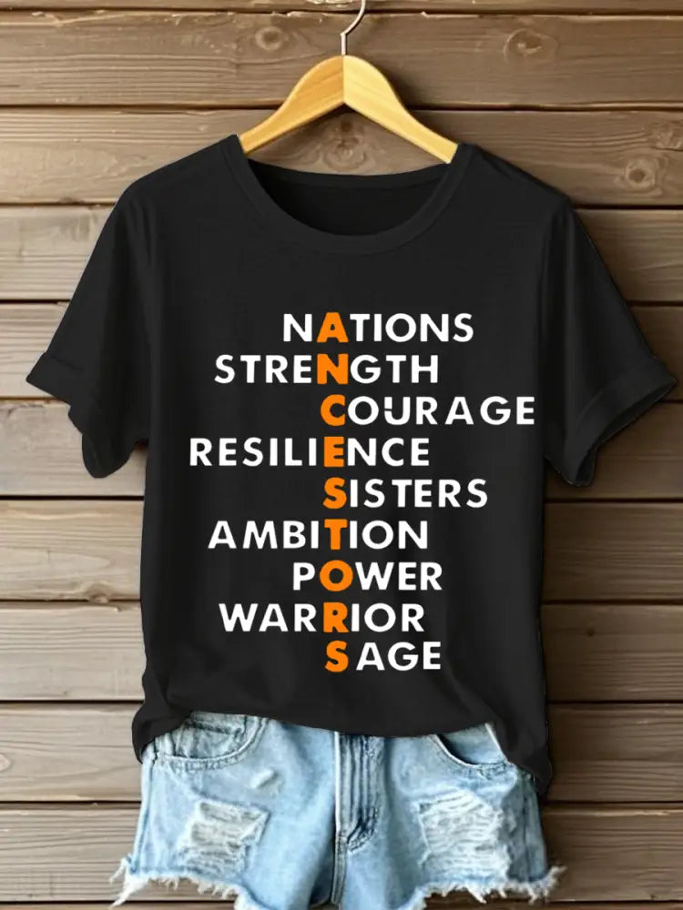 Women’s Native American T-shirts Black / S