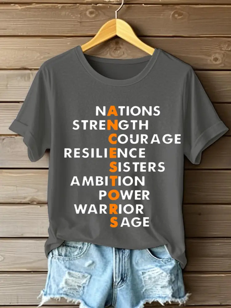 Women’s Native American T-shirts Dark Gray / S