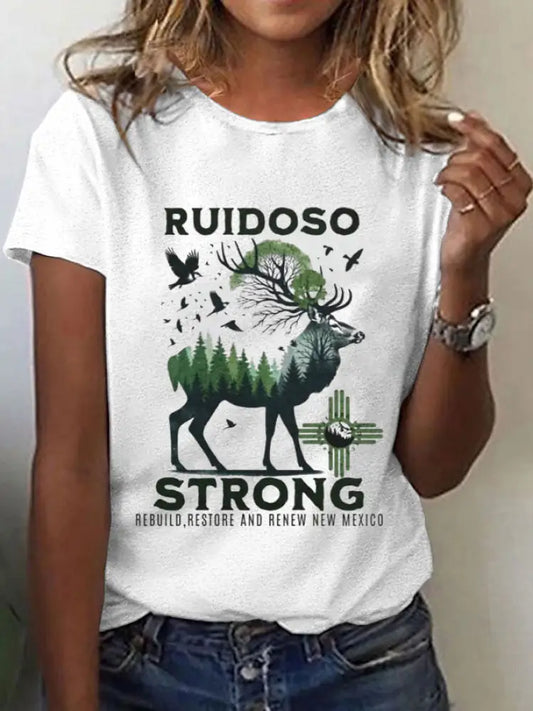 Women’s New Mexico State Ruidoso Strong Short Sleeves T-shirt White / S
