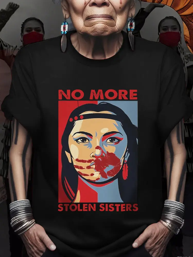 Women’s no more stolen sisters T-shirts Black / S