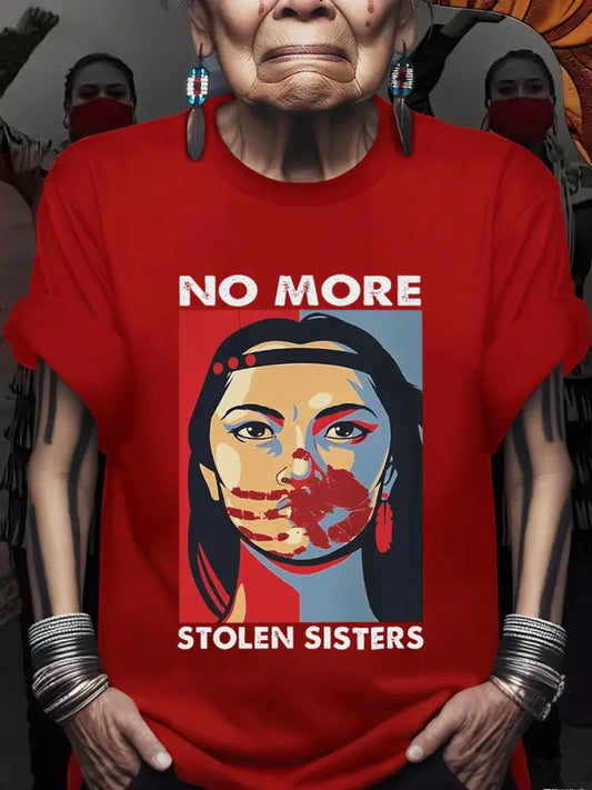 Women’s no more stolen sisters T-shirts Red / S