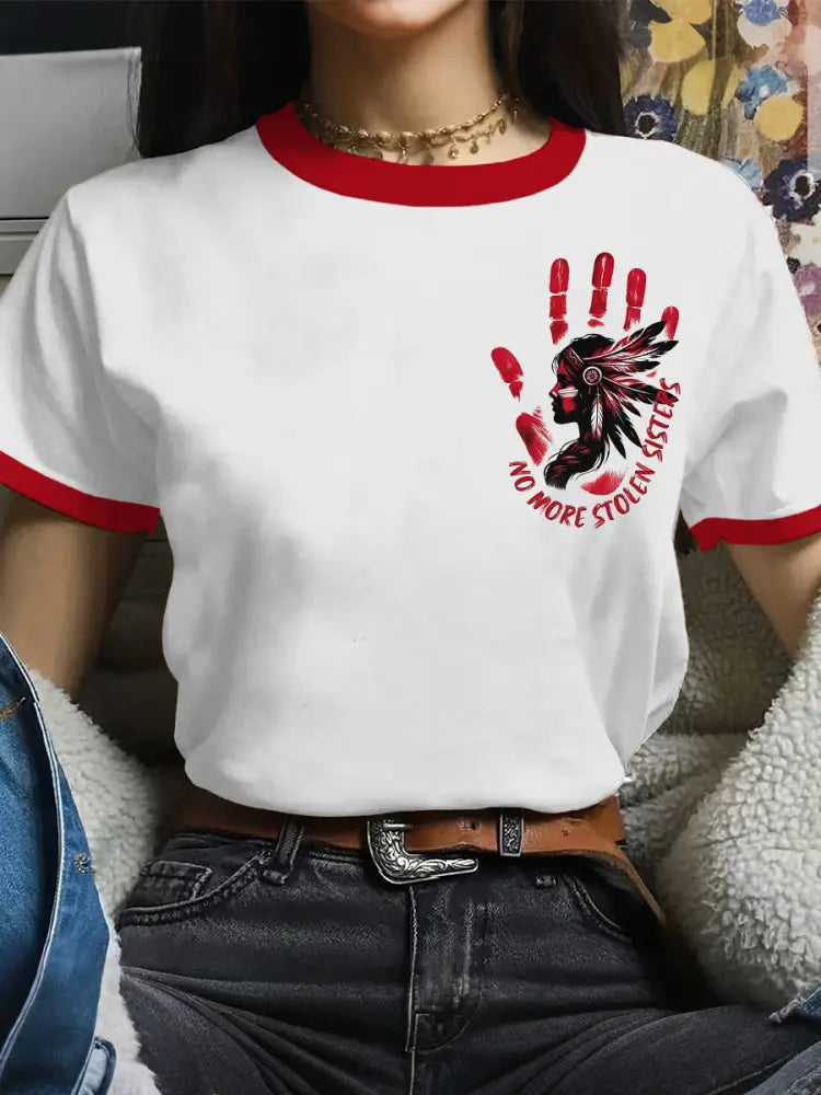 Women’s no more stolen sisters T-shirts White / S