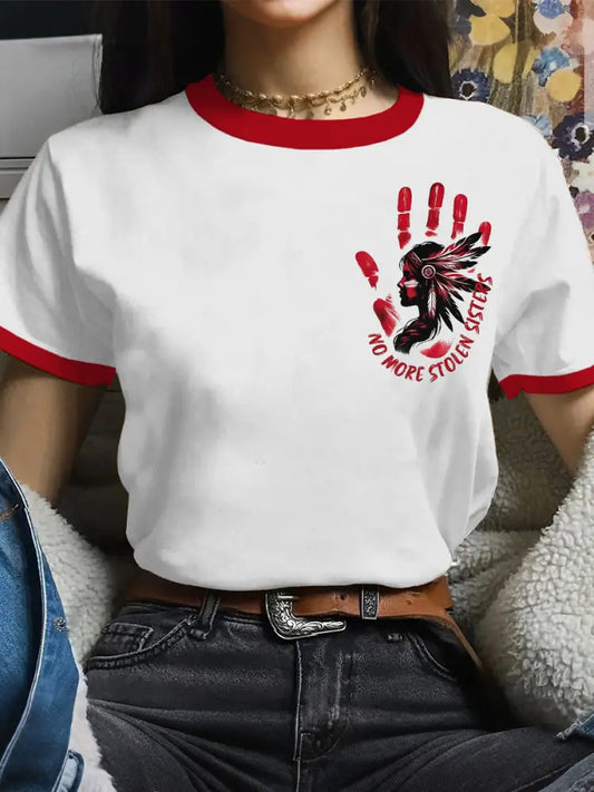 Women’s no more stolen sisters T-shirts White / S