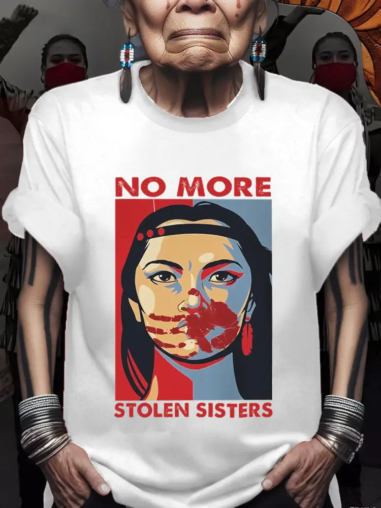 Women’s no more stolen sisters T-shirts White / S
