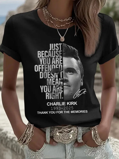 Women’s Patriotic T-shirt Black / S