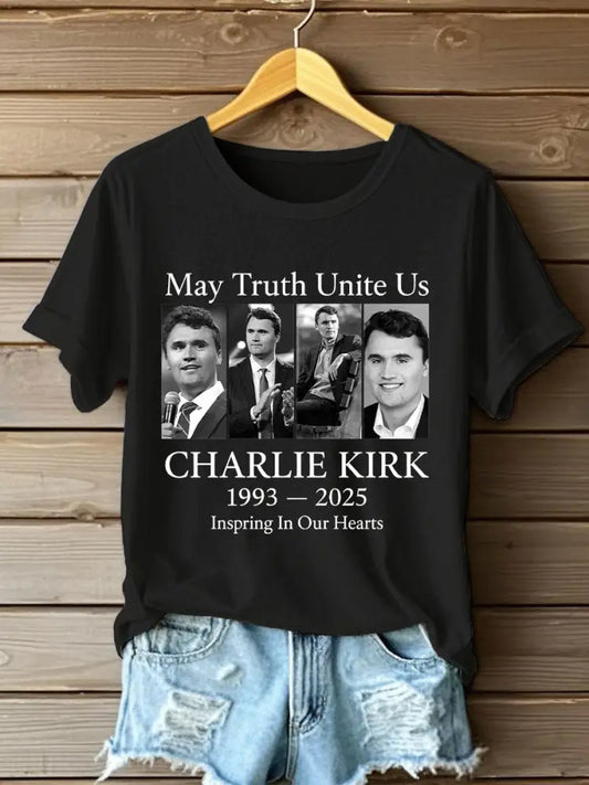 Women’s Patriotic T-shirt Black / S