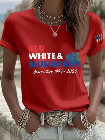 Women’s Patriotic T-Shirt Red / S