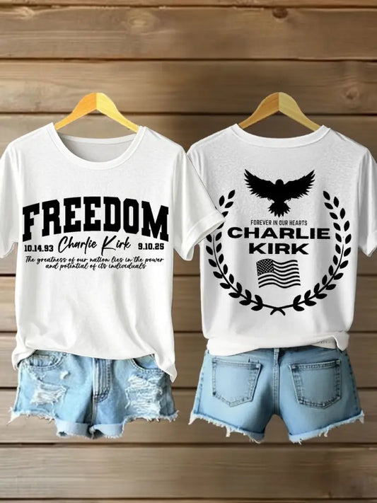 Women’s Patriotic T-Shirt White / S