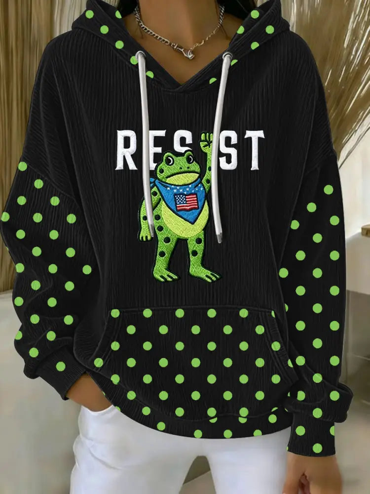 Women’s Portland Frog Resist Hoodie Black / S