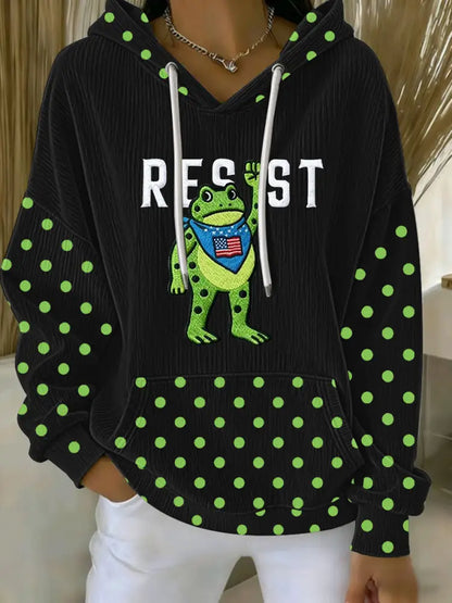 Women’s Portland Frog Resist Hoodie Black / S