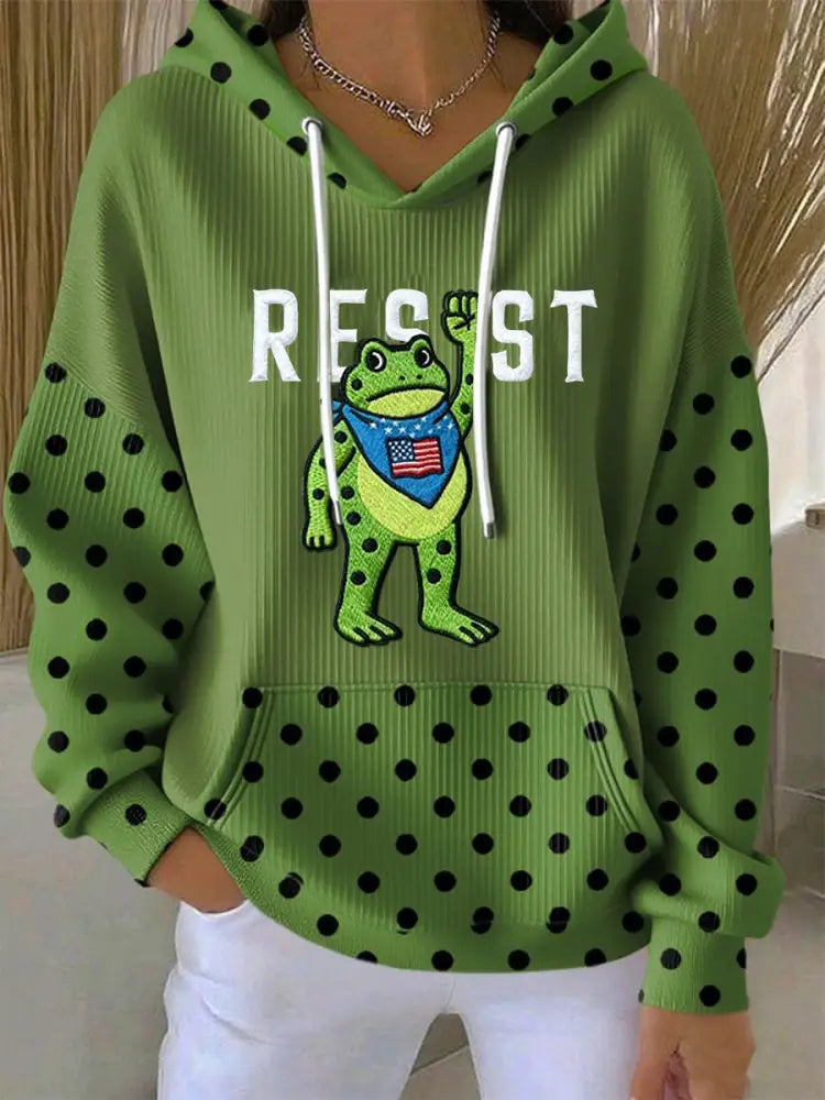 Women’s Portland Frog Resist Hoodie Green / S