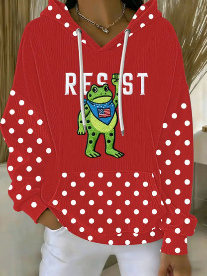 Women’s Portland Frog Resist Hoodie Red / S