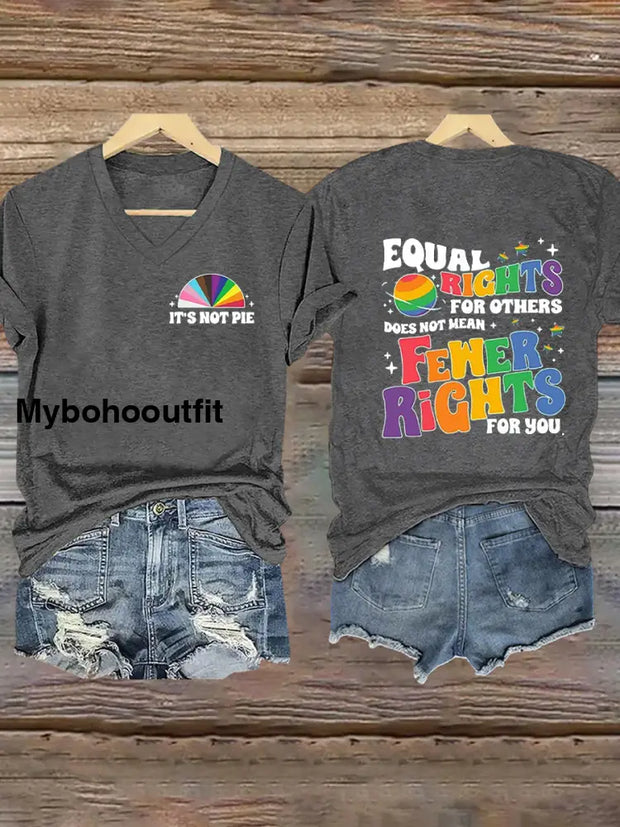 Women’s Pride Month LGBTQ Short-sleeved T-shirt Dark Gray / S