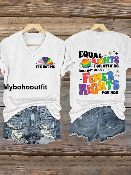 Women’s Pride Month LGBTQ Short-sleeved T-shirt White / S