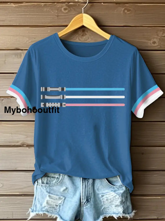 Women’s Pride Month Transgender T-shirts Blue / S