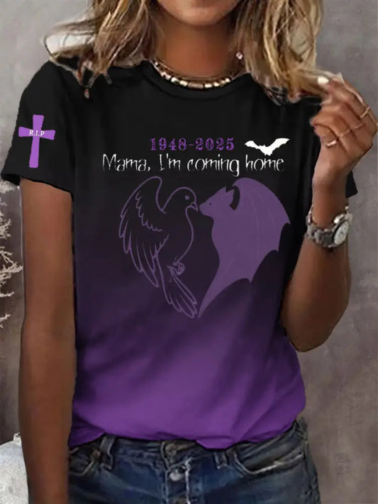 Women’s Prince Of Darkness Forever Rip Legend Ozzy Osbourne Memorial Tee Purple / S
