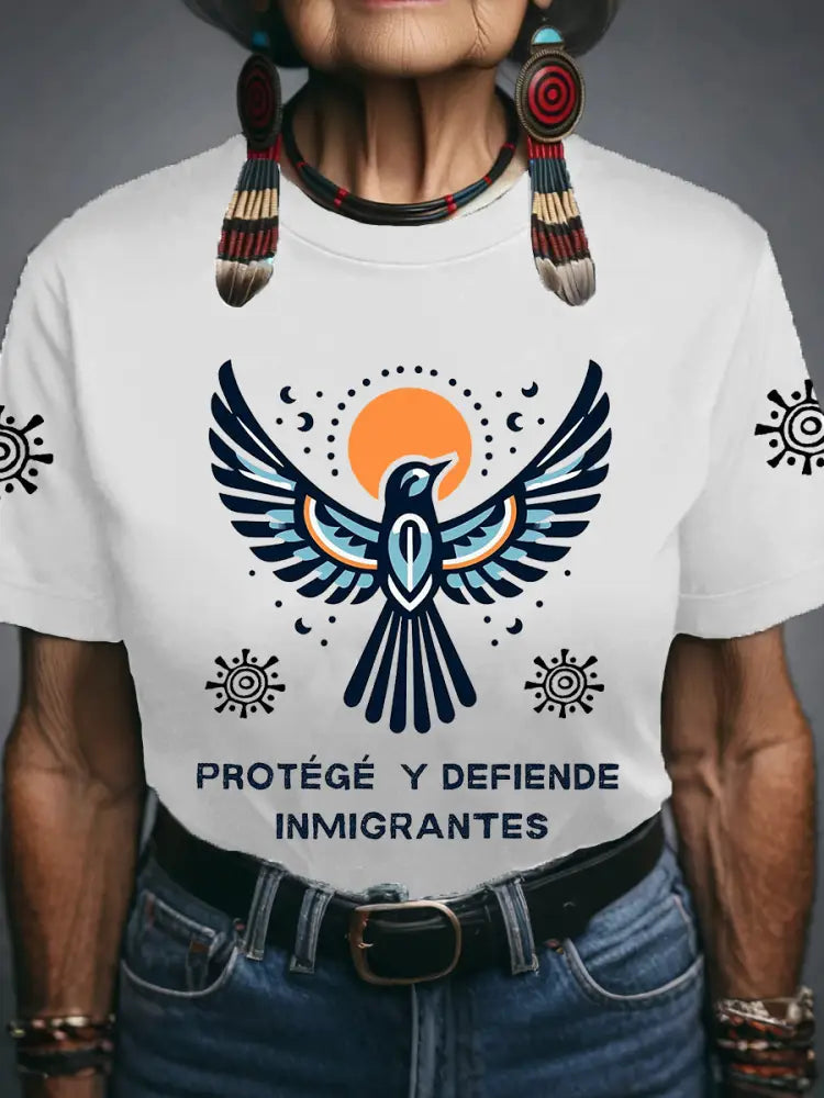Women’s Protect & Defend Immigrants T-shirts White / S