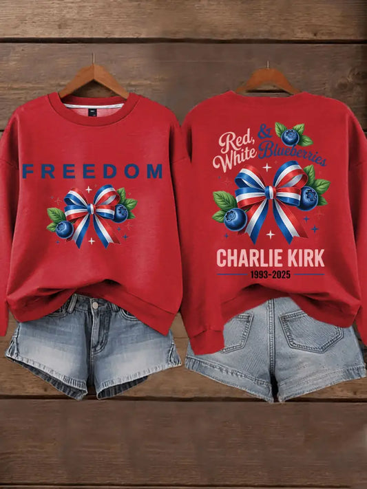 Women’s ’Red White & Blueberries’ sweatshirt Red / S