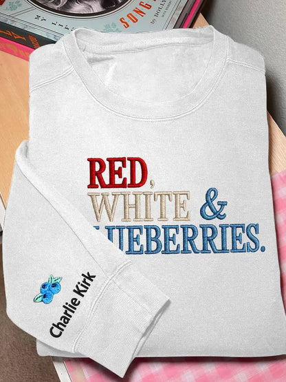 Women’s ’Red White & Blueberries’ sweatshirt White / S