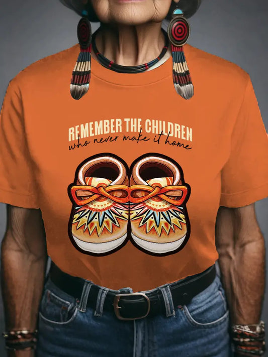 Women’s Remember the Children Who Never Make It Home T-shirts Orange / S