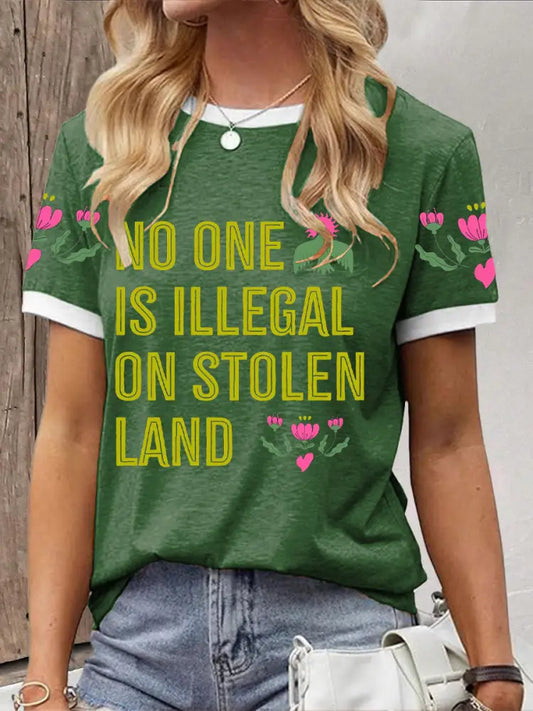 Women’s Resist FDT 8647 Anti Ice Printed T-Shirt Dark Green / S