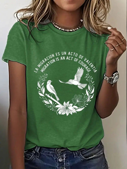 Women’s Resist FDT 8647 Anti Ice Printed T-Shirt Dark Green / S