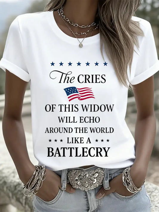Women’s Retro Turning Point Casual Commemorative T-Shirt A / S