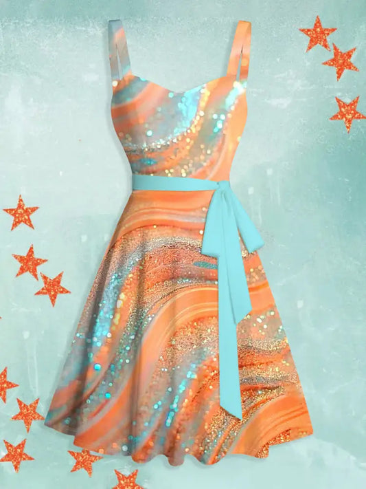 Women’s Showgirl Album Inspired Halter Neck Dress As picture / S