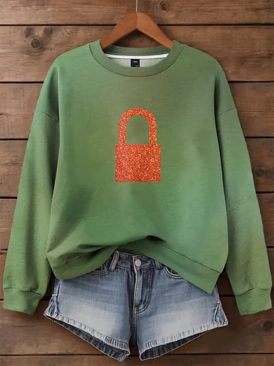 Women’s Showgirl Print Music Fan Sweatshirt As picture / S